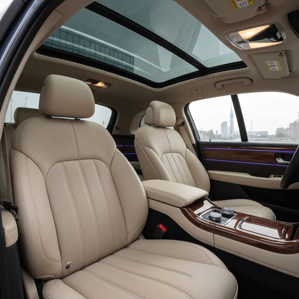 Intérieur taxi de luxe